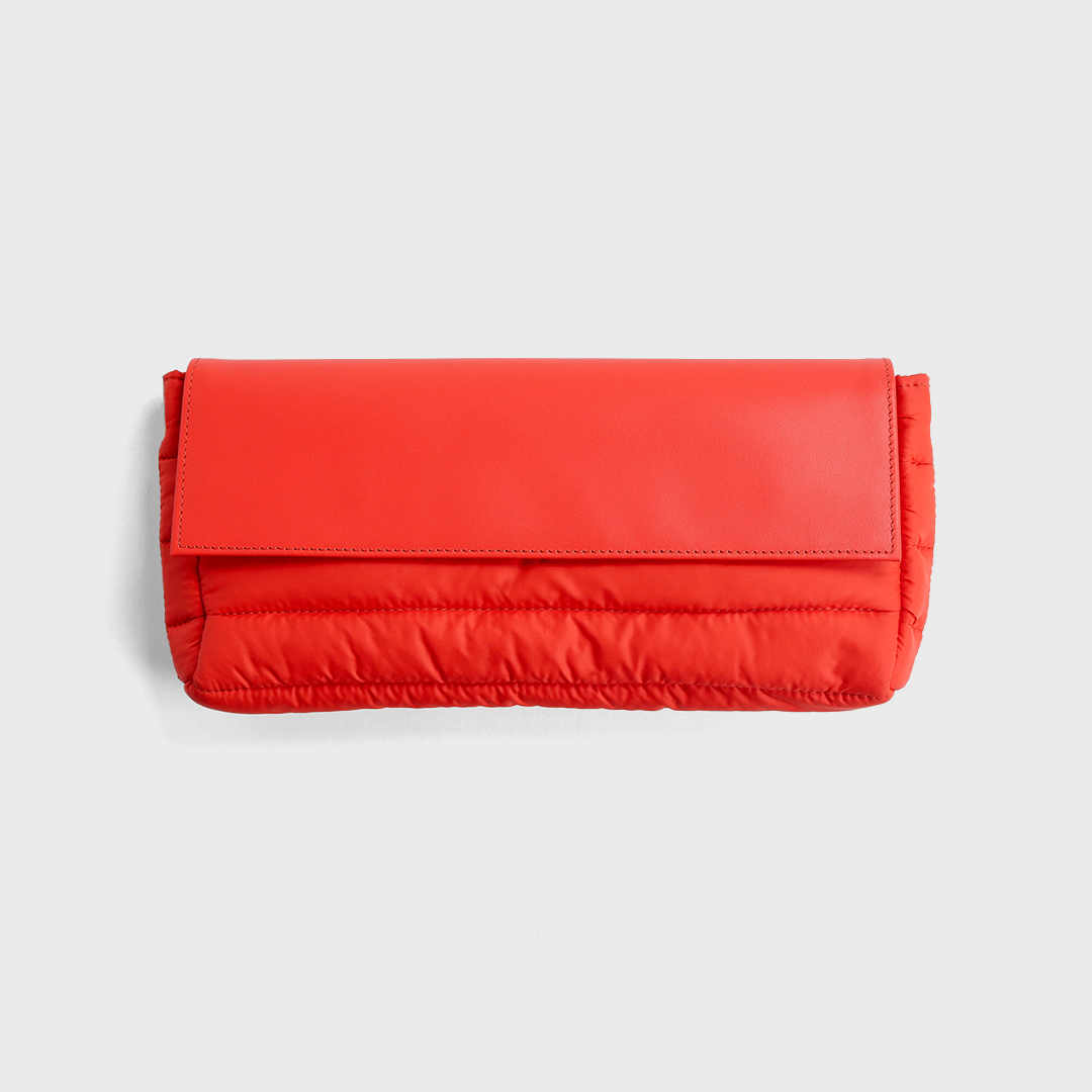 Quilted Puffy Leather Pouch